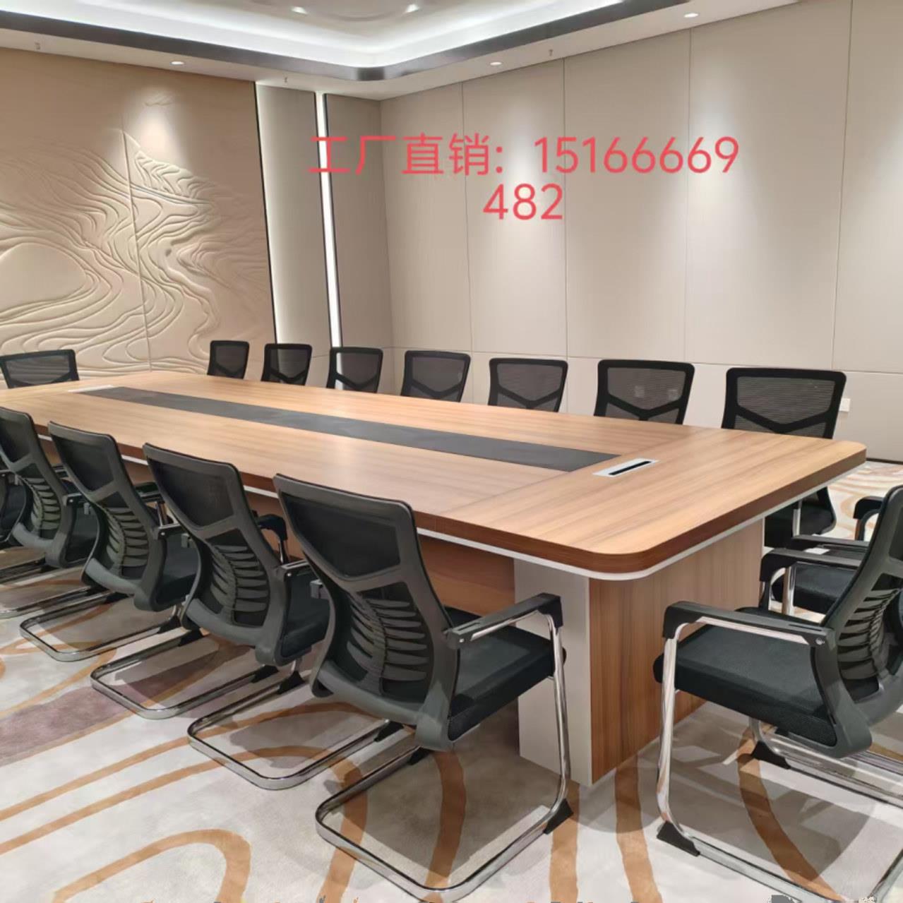 大型会议桌长桌子工作台办公室长条桌椅组合培训办公家俱简约现代