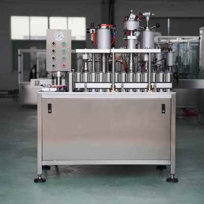 自喷漆罐装机四合一杀虫剂气雾剂灌装机设备半自动清洗剂灌装机