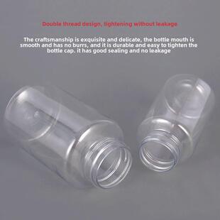 bottle 100ML with small clear bot plastic cap