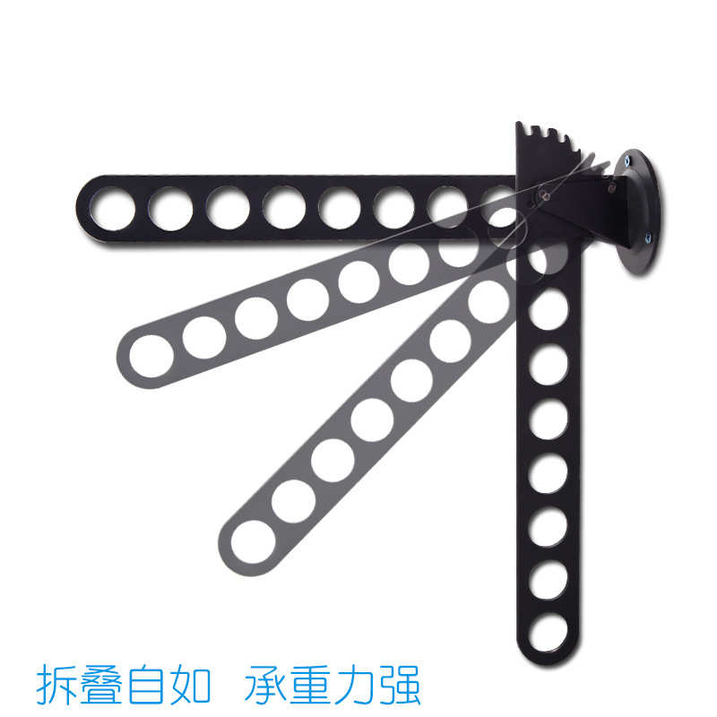 折叠挂衣杆衣柜挂衣架 多孔挂衣器衣橱晾衣杆 衣帽间挂衣钩