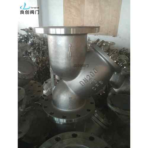 过滤器不锈钢管道Y型过滤器GL41W-16PDN200法兰过滤器