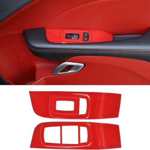 适用道奇挑战者challenger15-23改装门窗升降按钮装饰面板装饰贴