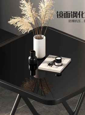 7K折叠桌8080家用小F765T8H8户型折餐桌宿舍出租屋折叠饭桌钢化×