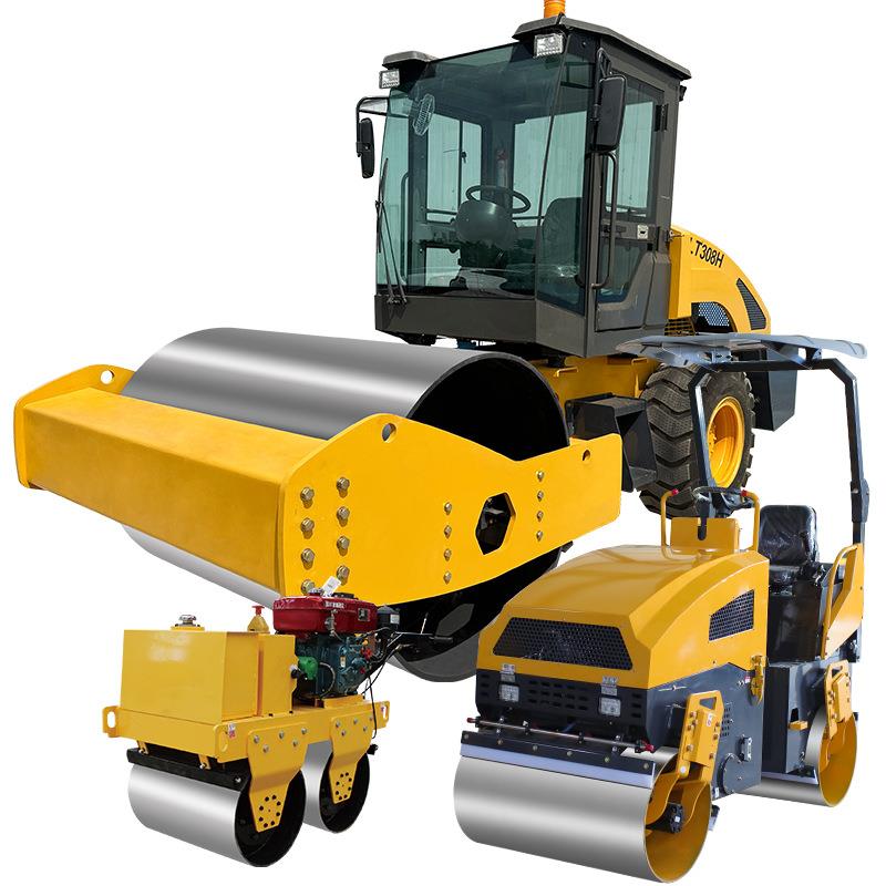 小型压路机单钢轮厂房整平沟槽路面压实3吨4吨5吨8吨全液压压路机