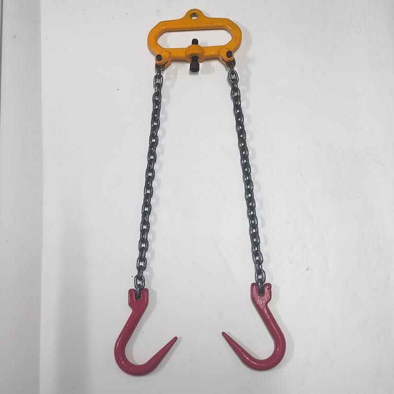 叉车卸货专用吊炼双钩铁炼四抓炼条钢炼起重吊索具炼条吊环尖嘴勾