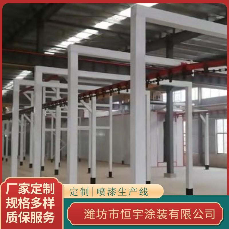 潍坊厂家喷粉流水线设备全自动喷粉设备生产线粉末静电喷枪