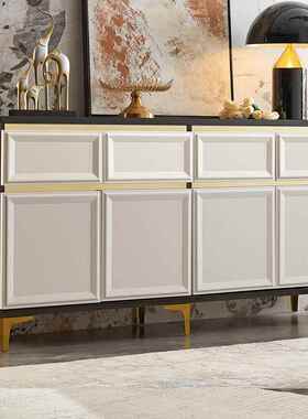 J^轻奢风餐商边客厅饭酒店餐厅厨房餐柜置KCS物储物柜柜茶水柜备