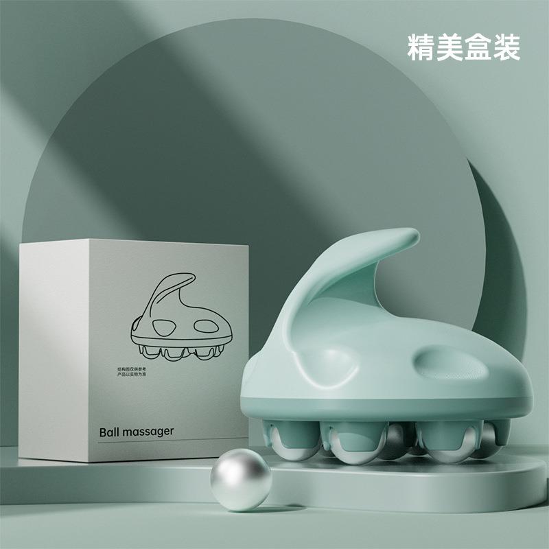 正品日滚珠按摩器全身经络持疏通七龙珠子揉肚揉腹部孕妇腿部本手图片