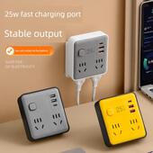 智能快速充电插座多功能86型转换器多孔USB插头条家庭学生宿舍插