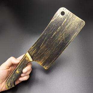 万圣节cos恐怖道具带血尖刀剧本杀塑料仿真兵器斧头锯子菜刀砍刀