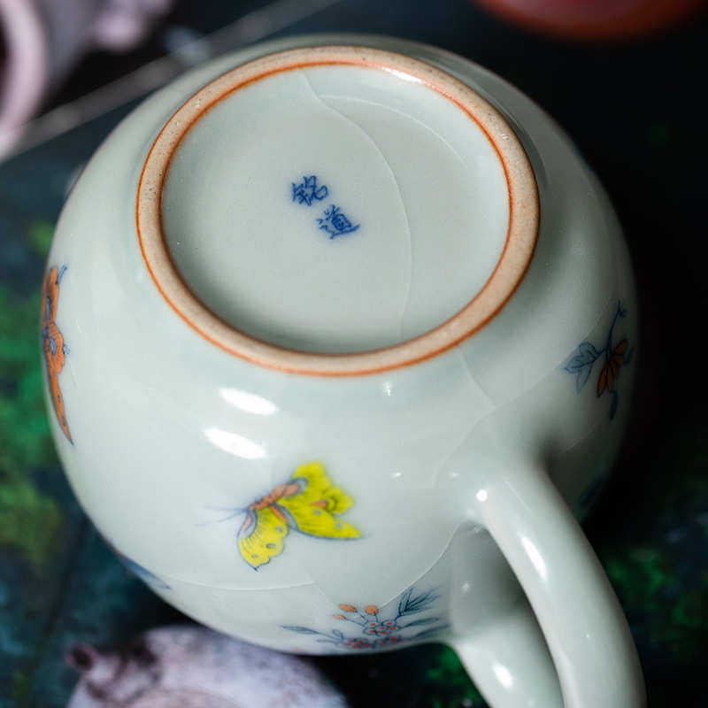 天青汝窑开片可养茶壶单壶陶瓷茶具青花家用泡茶壶日式功夫茶具,餐饮具,茶壶,淘宝优惠券,粉丝福利购,淘宝优惠卷