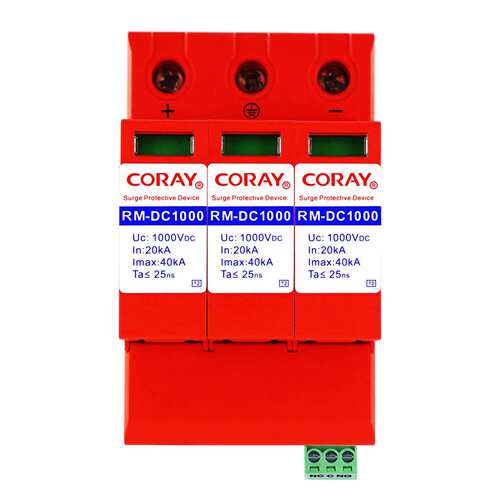 易科雷直流电源防雷器1000V1200V1500V18000V DC浪涌保护器遥信FS