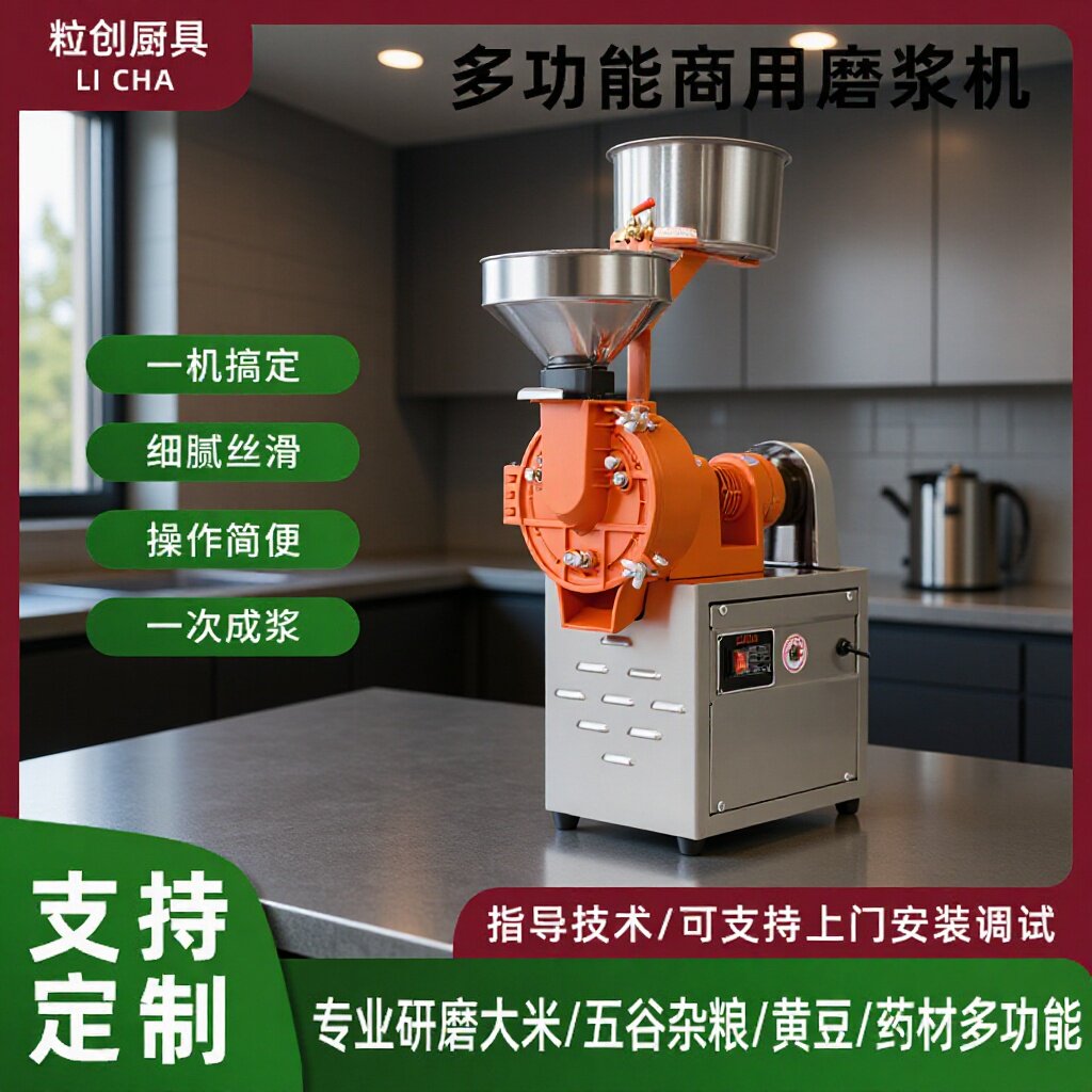 15铝壳磨浆机新款大功率磨米浆机商用豆浆机商用高功率研磨机