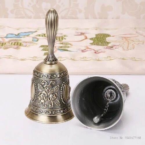 Hand Cranked Bell, Retro Butterfly Dining Ling Metal School