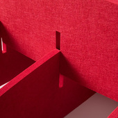 聚酯纤维天花吸音体吊顶体育馆琴房礼堂悬挂垂吊片彩色空间吸声板