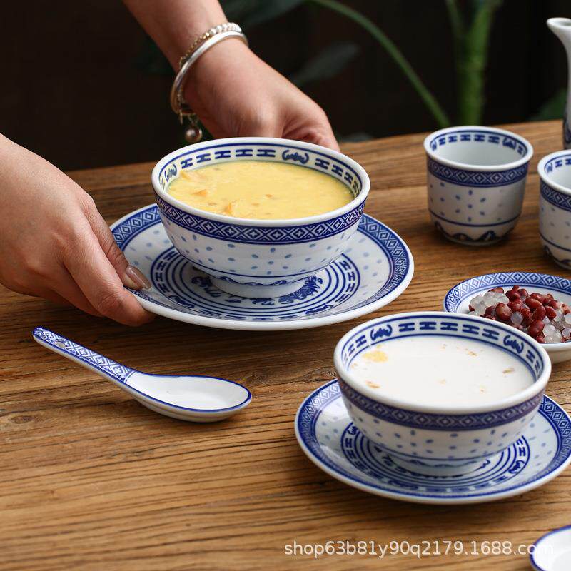陶瓷家用提梁泡茶壶老式餐厅饭店喝水壶青花瓷摆台冷水壶功夫茶器