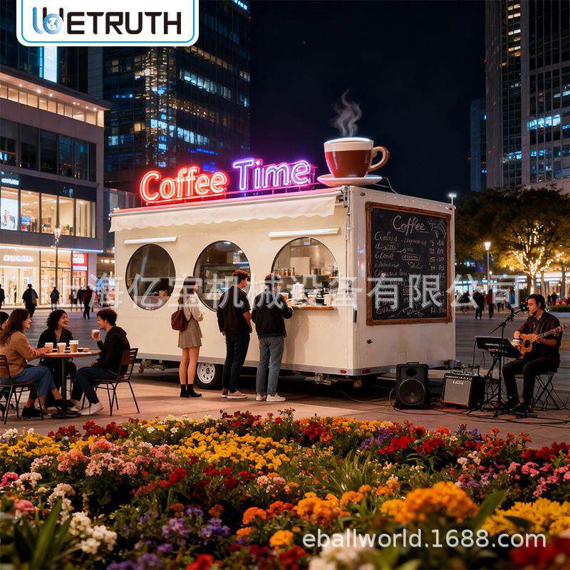 上海小吃车多功能炸串油炸烧烤车冷饮咖啡奶茶车颜色尺寸功能齐全