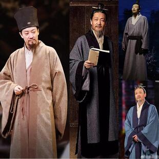古装 明朝明制汉服道袍王阳明王守仁老爷文人先生老师员外演出服装