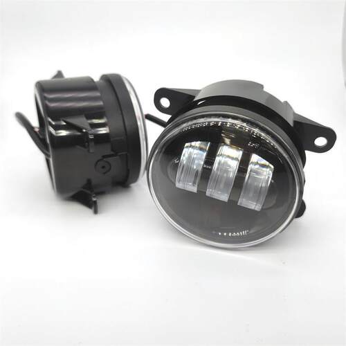 LED雾灯透镜带光环内三光源通用型前雾灯LED Fog Light angel eye