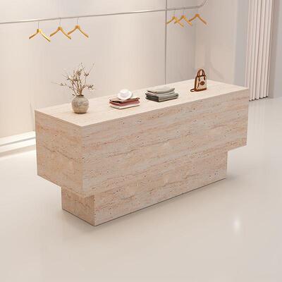 服装店中岛桌简约现代展示桌收银柜台女装店铺流水台鞋包摆放展示