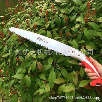 奥迈克460手锯46cm果树锯剪定锯园林直锯伐木锯木工锯子