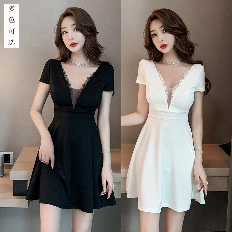 夜场上班衣服性感夜总店洋装洗浴按摩工衣沐足桑拿技师工作服女