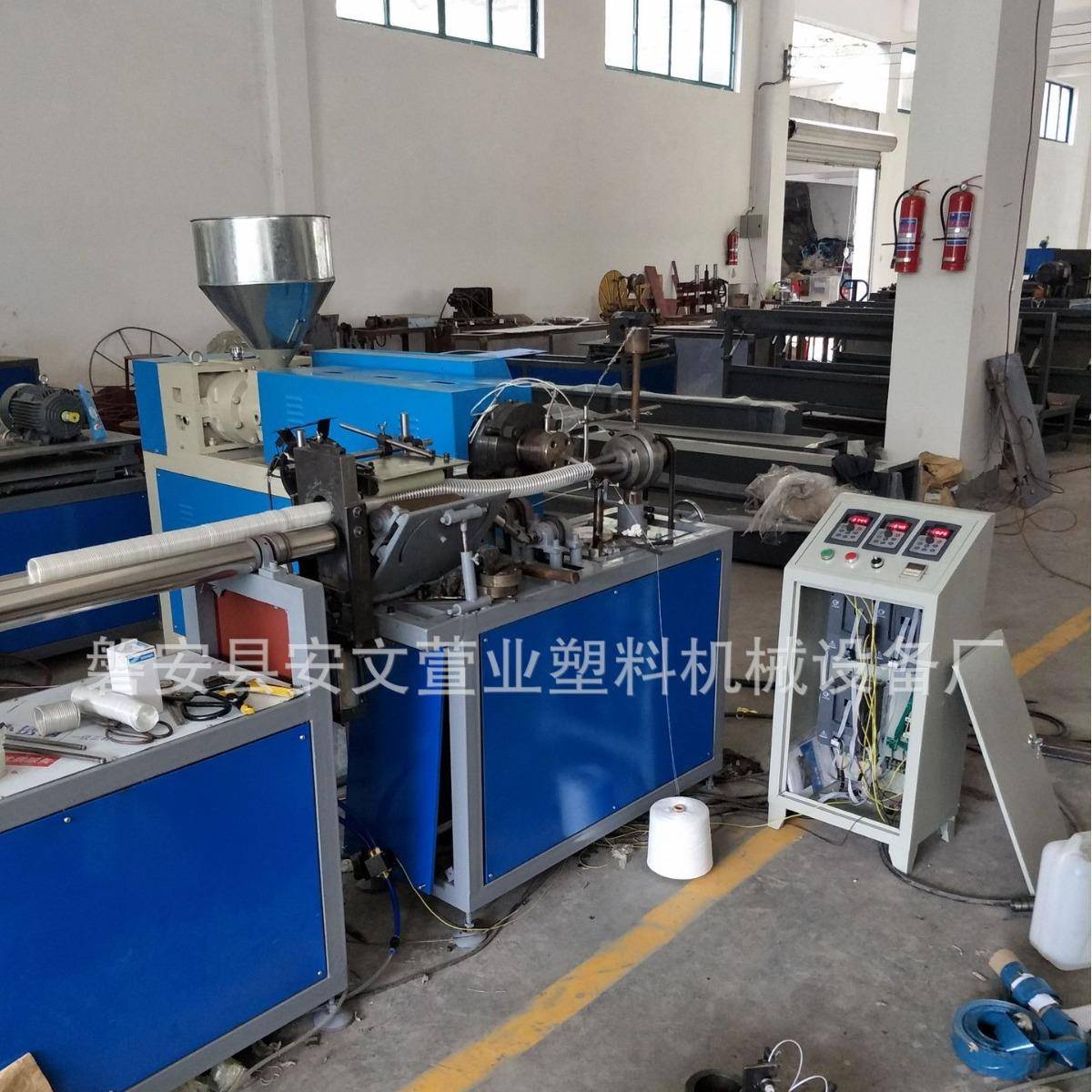 供应弹簧伸缩管模具波纹管吸尘管生产加工设备塑料挤出机定型高效