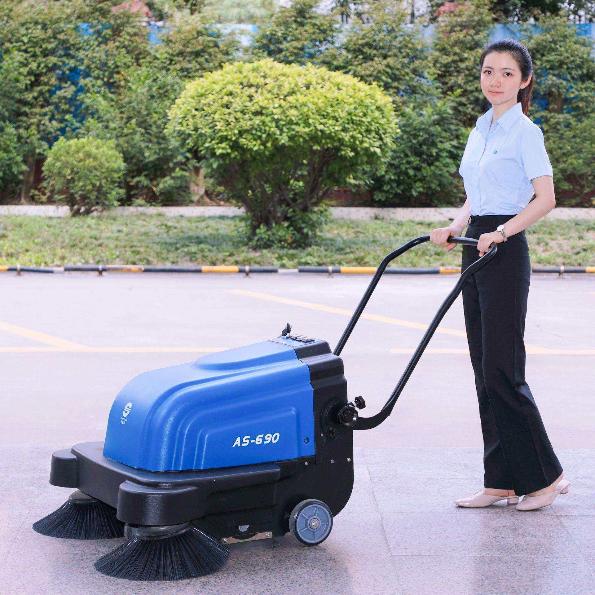 全自动扫地机商用工厂车间环卫街道道路小型尘推车AS-690