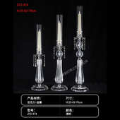 欧式 饰摆件餐厅酒店亚克力烛台摆件 婚庆道具亚克力烛台浪漫装