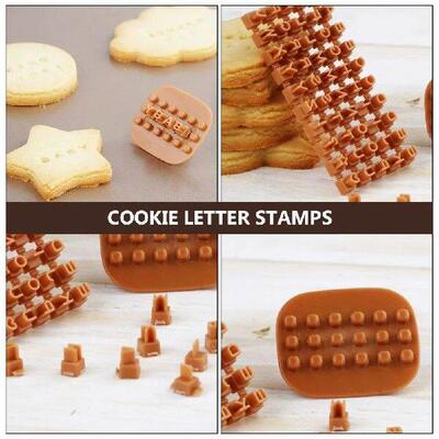 3 Pcs Alphabet Stamps for Clay Tool Polymer Molds Letter
