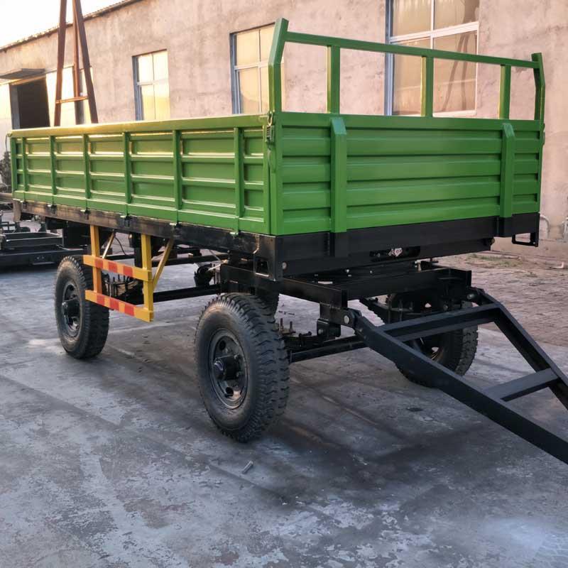 7C系后列挂四轮车悬挂带的拖车斗农用运输粮食非自卸车拖车斗子