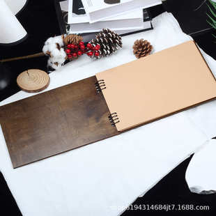 木制婚礼留言簿婚庆宾客本签名册新郎新娘纪念册激光