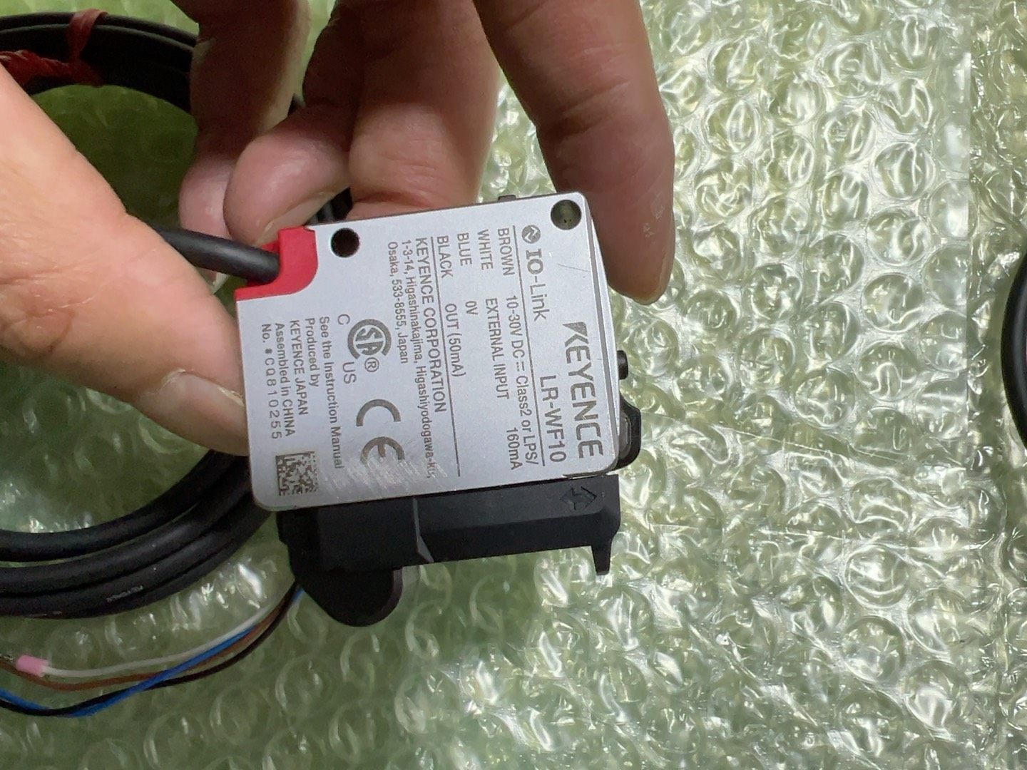 基恩士LR-WF10传感器、实物拍摄、原装正品、功能正常、成