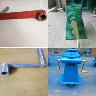 水库小水闸门手动电动侧摇螺杆式启闭机摇把扳手铸铁闸门渠道水库