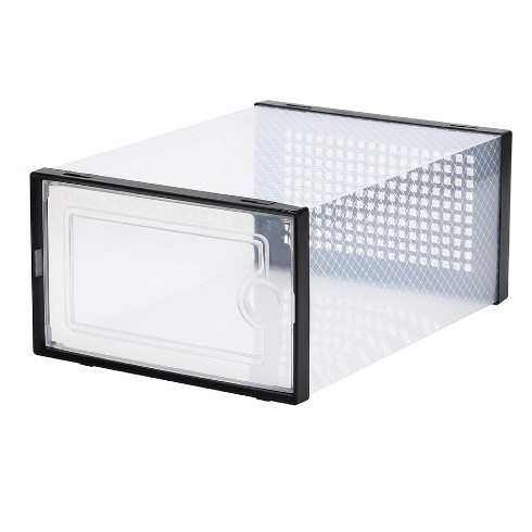 家用防尘收纳鞋盒透明加厚PP塑料翻盖盒子可折叠宿舍防潮鞋柜批发,收纳整理,鞋子收纳架,淘宝优惠券,粉丝福利购,淘宝优惠卷