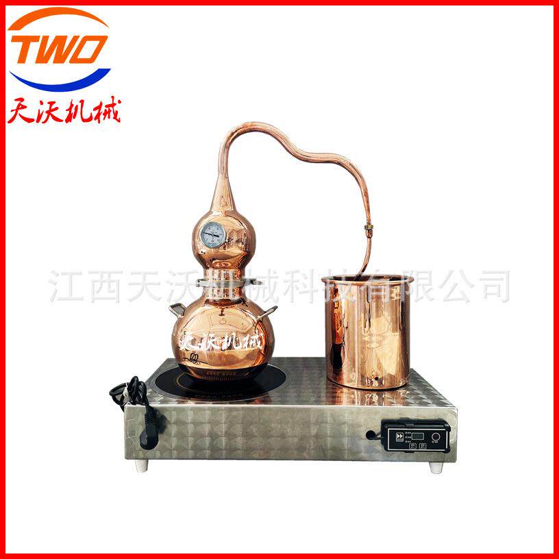 江西5L小型家用纯露精油蒸馏设备玫瑰花精油蒸馏机酿酒设备
