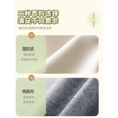 奶两油风小户型懒人发客厅20235S0225新款折叠沙用发床出租屋沙公