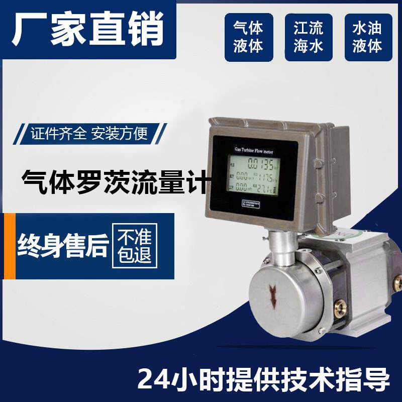 气体腰轮罗茨流量计天然燃煤瓦斯液化贸易计量LLQ智能气体流量计