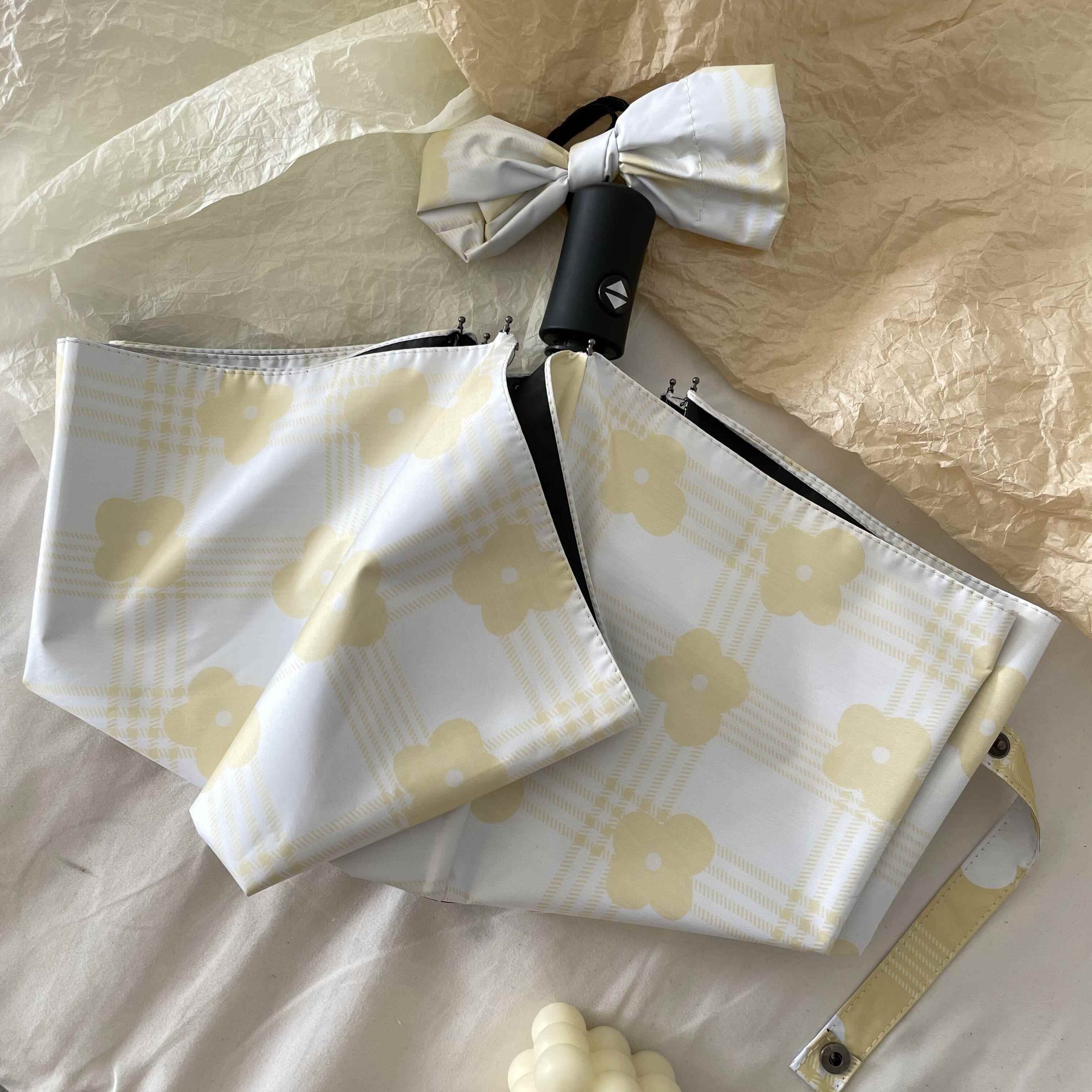 高档msho必入紫心fa动fa~美炸 自两雨用女防紫外线晴黑胶折叠太阳