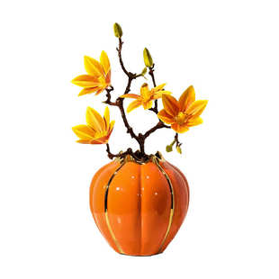 创意陶瓷花瓶餐桌假花摆件客厅酒柜电视柜装 饰品玄关桌面家居饰品