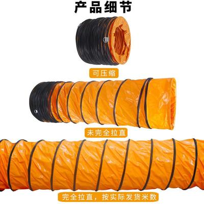 养殖场FDC猪舍场船舶厂隧道专用螺旋风PV管C伸排缩机风管软连接5