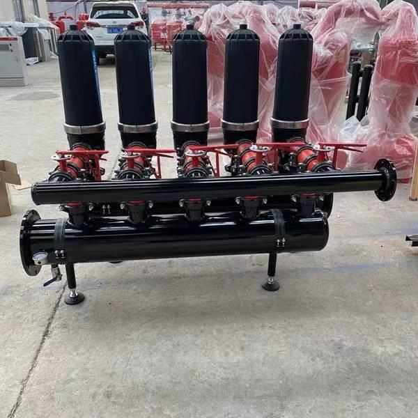 农业果园灌溉叠片过滤器操作方便节水节肥全自动反冲洗叠片过滤器