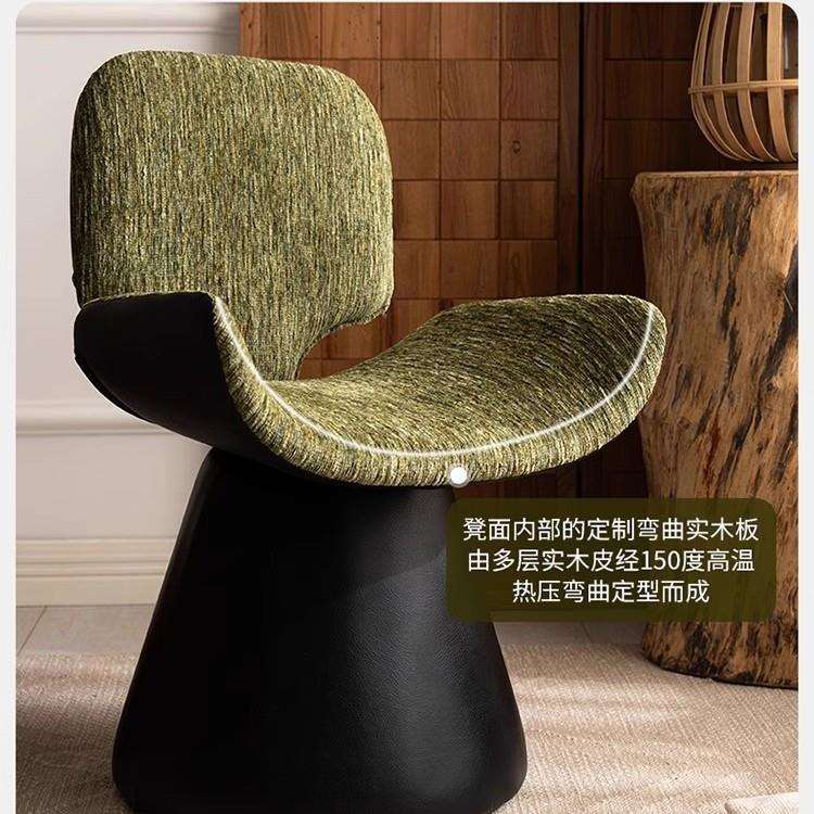 梳妆凳卧室化妆椅复古法式餐桌椅家用化妆凳美甲凳子靠背梳妆椅