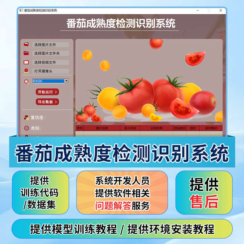 Python基于深度学习的番茄成熟度检测系统源代码有售后(目标检测)