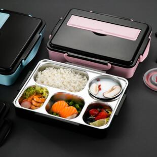 上班族便当盒成年人饭盒餐盒套装注水多格保温汤碗可带汤餐盘分格