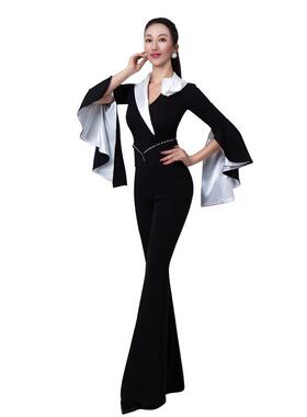 0舞修身形体礼服仪T台2023新款训练走秀练功服PMA蹈套装XT127