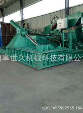 120吨金属压块机 不锈钢废料铁丝屑机床刨花铁屑压缩机压扁压块机