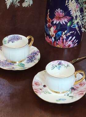 新品伊甸园精致骨瓷大肚咖啡杯子高档家用红茶杯意式手冲茶杯
