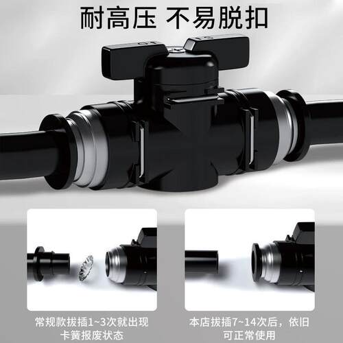 气管开关阀手阀气动阀门接头BUC-4/6/8/10/12mm快速快插直通球阀