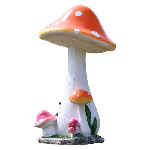 园林景观植物雕塑户外大型仿真蘑菇摆件庭院花园草坪装饰造景布置